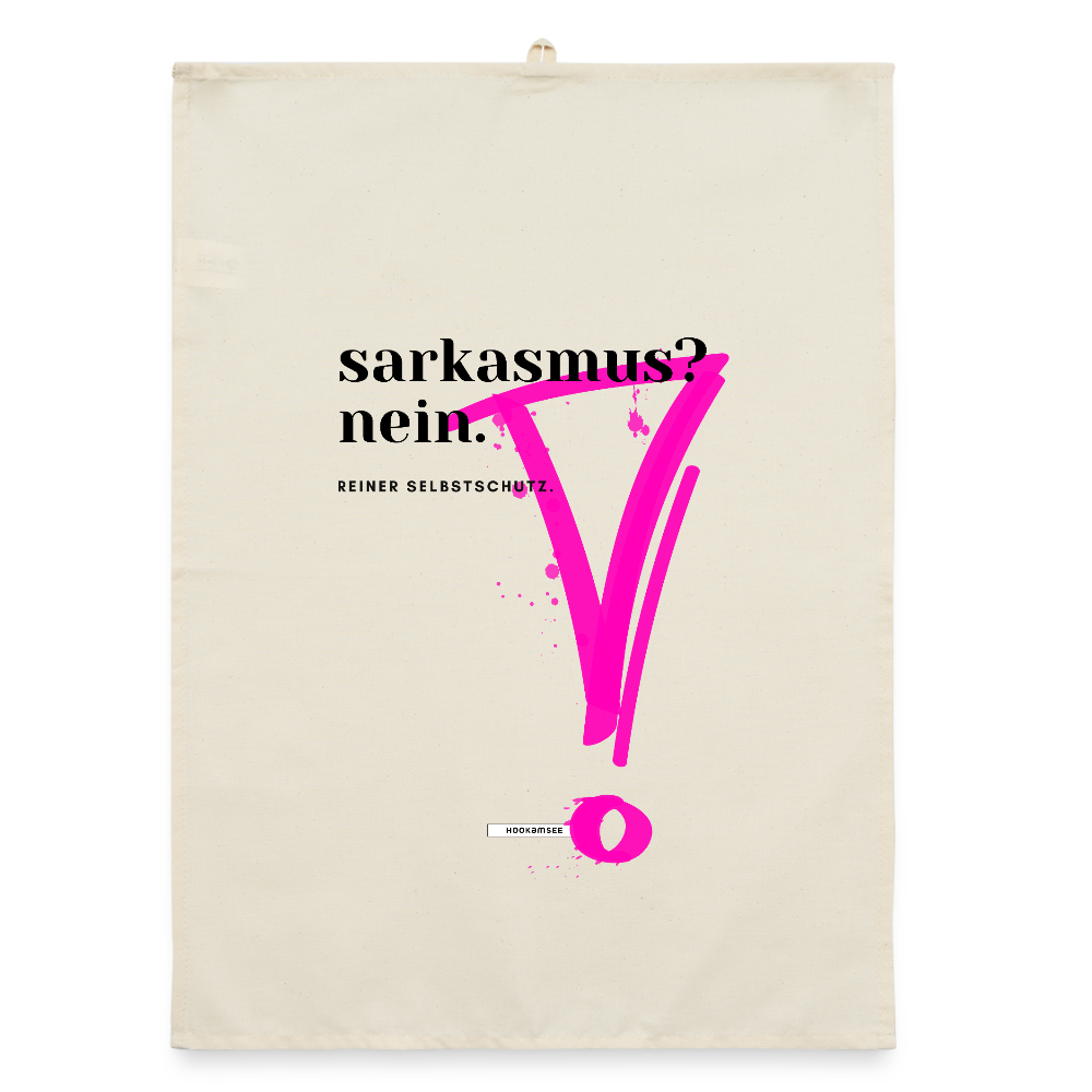 TRUE TALK #4 Organic Geschirrtuch / Stoffserviette - Natur