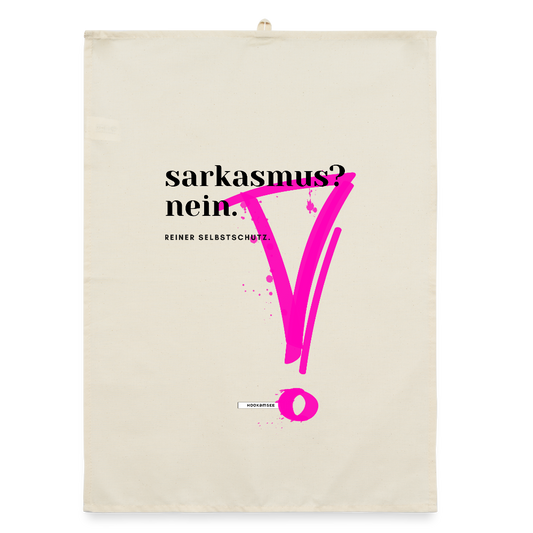 TRUE TALK #4 Organic Geschirrtuch / Stoffserviette - Natur