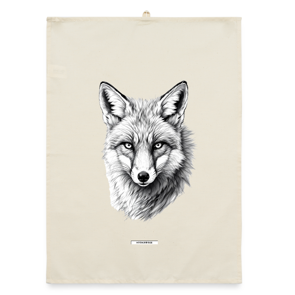 FAUNA FUCHS Organic Geschirrtuch / Stoffserviette - Natur