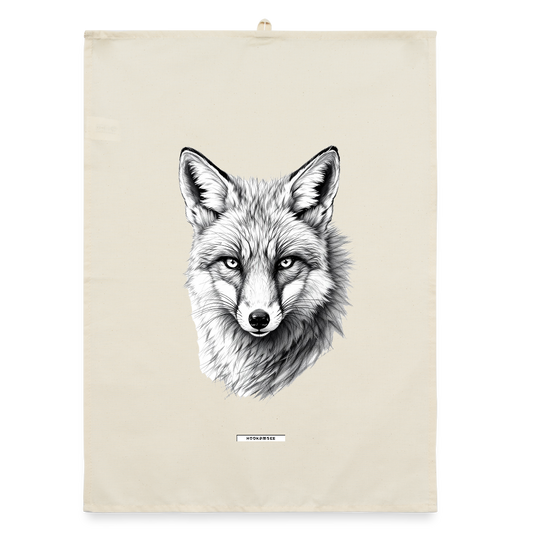FAUNA FUCHS Organic Geschirrtuch / Stoffserviette - Natur