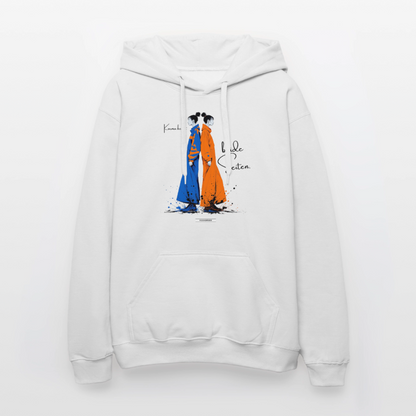 Hoodie Karma kennt beide Seiten. - Weiß