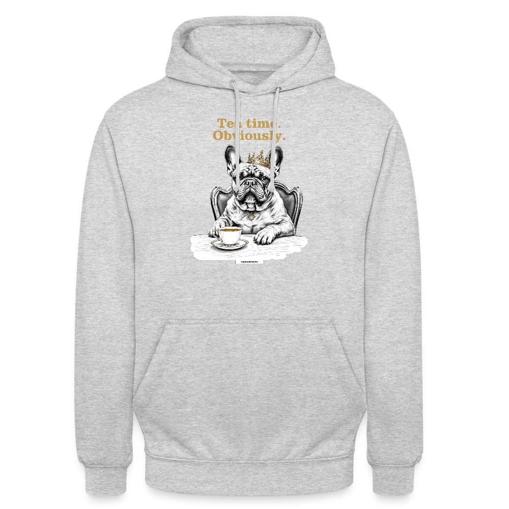 DOG ROYAL #2 Unisex Hoodie - Hellgrau meliert