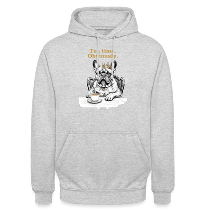 DOG ROYAL #2 Unisex Hoodie - Hellgrau meliert
