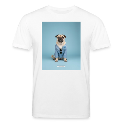 Shirt „Styled Dogs – Mops" - Weiß