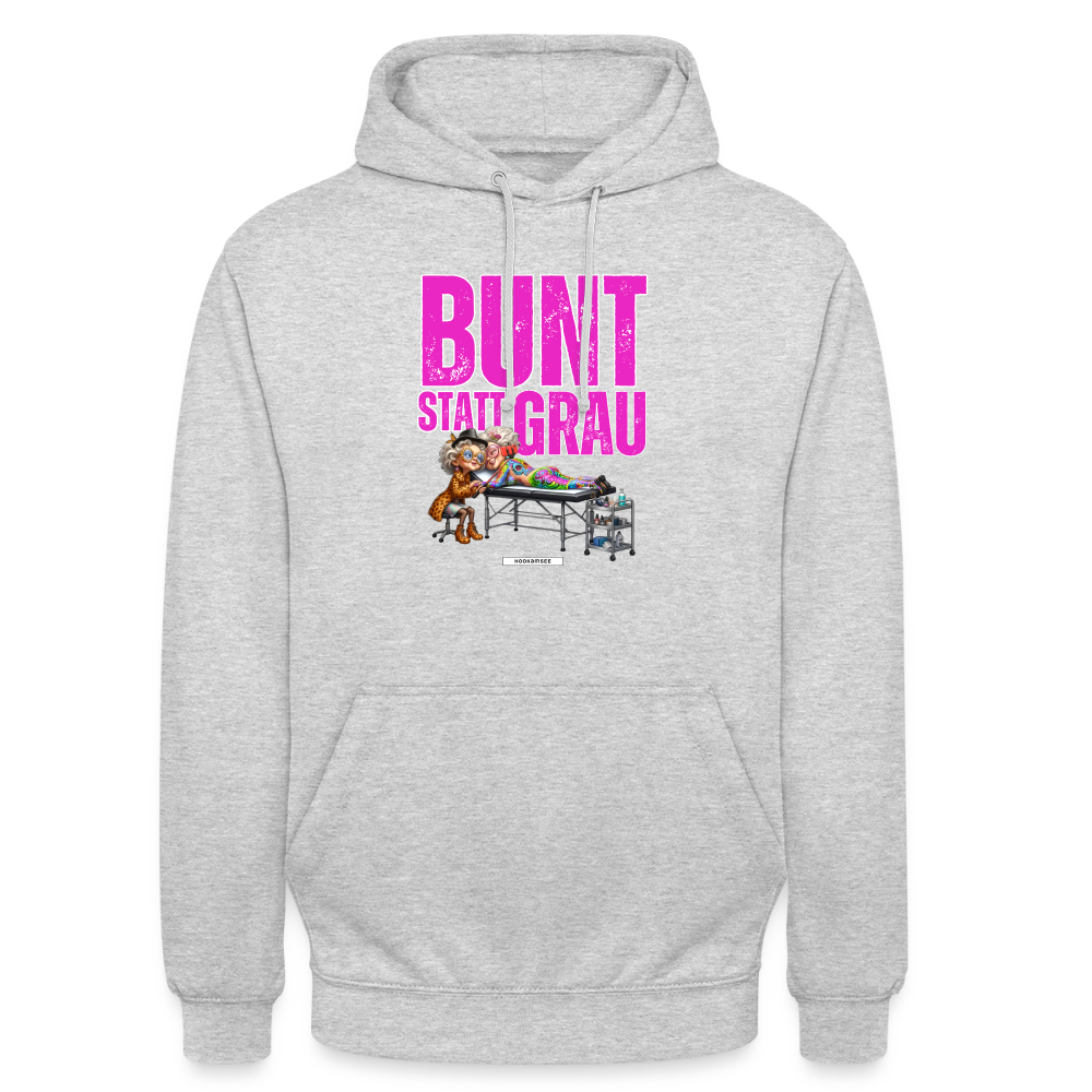 STILREVOLTE #TATTOOUnisex Hoodie - Hellgrau meliert