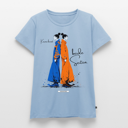Shirt Karma kennt beide Seiten. - Hellblau