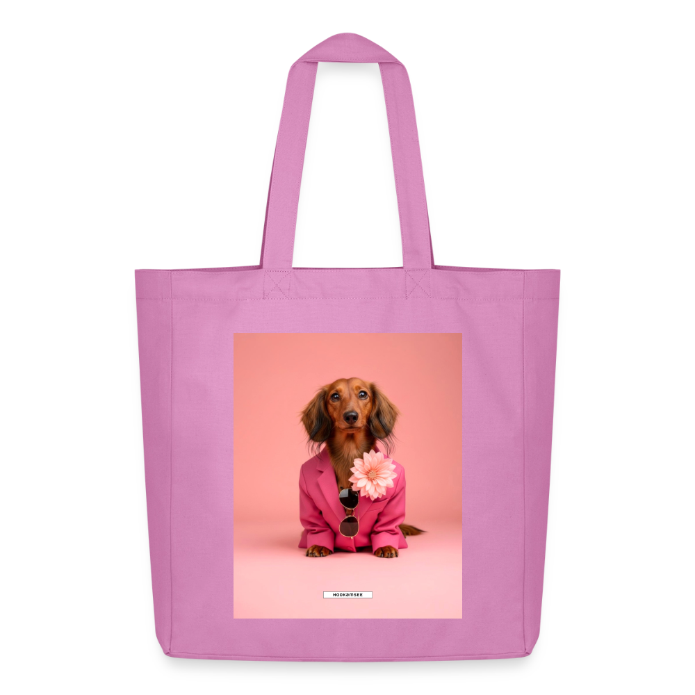 Große Shopping Bag Styled Dogs – Dackel - Pink