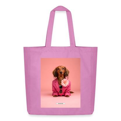 Große Shopping Bag Styled Dogs – Dackel - Pink