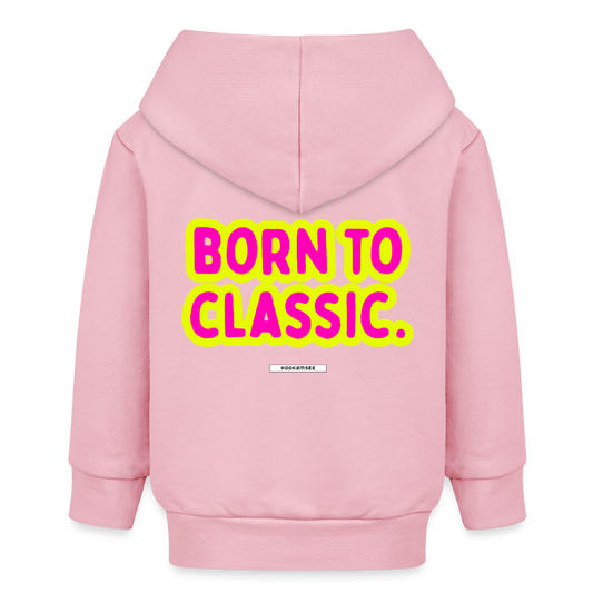 Baby Organic Kapuzenjacke – Born to Classic - Hellrosa