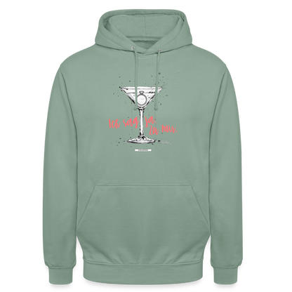 Hoodie Ich sag ja. Zu mir. - Graugrün