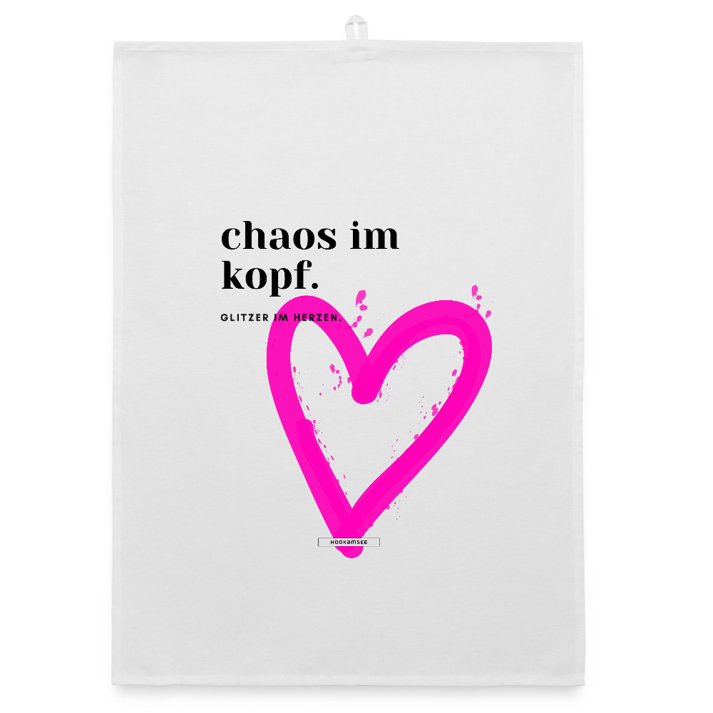 TRUE TALK #3 Organic Geschirrtuch / Stoffserviette - Weiß