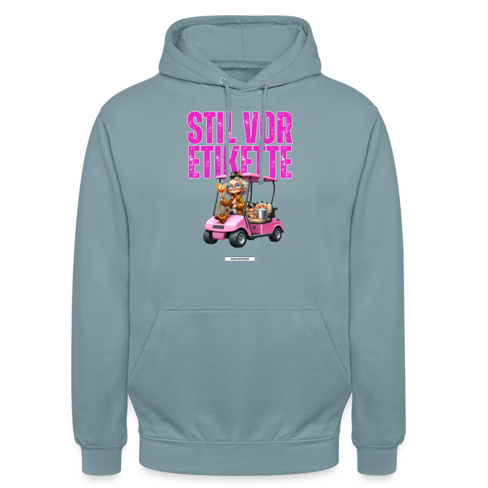 STILREVOLTE #GOLF Unisex Hoodie - Nebelblau