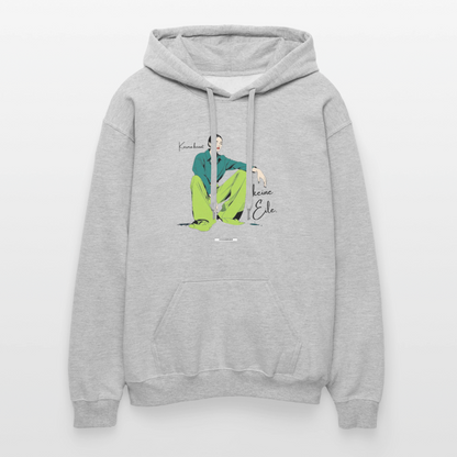 Hoodie Karma kennt keine Eile. - Hellgrau meliert