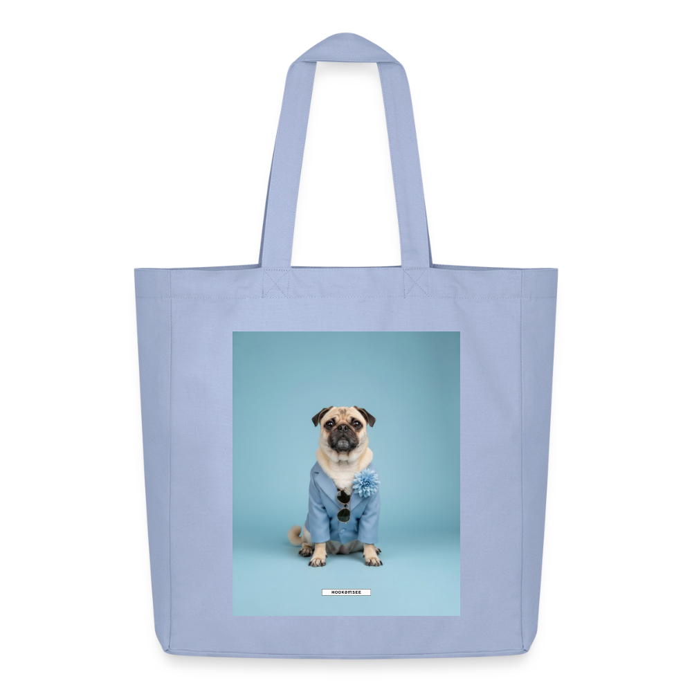 Große Shopping Bag Styled Dogs – Mops - Sky