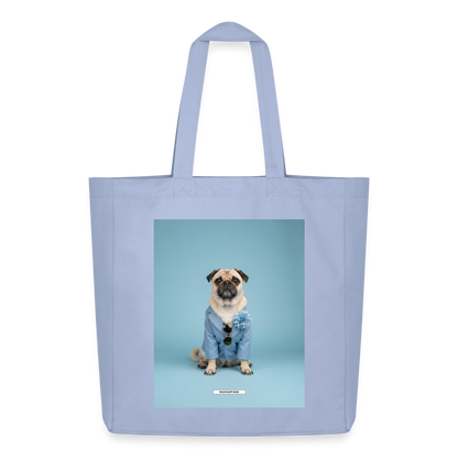Große Shopping Bag Styled Dogs – Mops - Sky