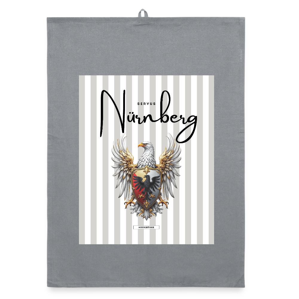 CITY NÜRNBERG Organic Geschirrtuch / Stoffserviette - Grau