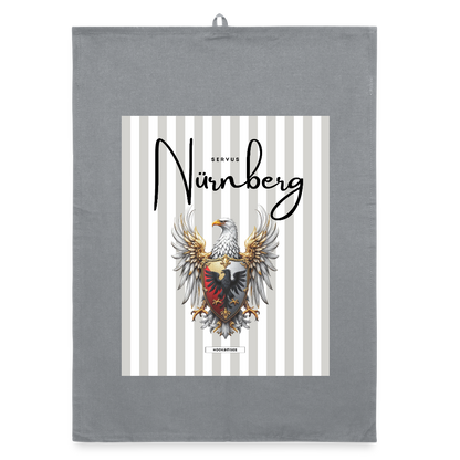 CITY NÜRNBERG Organic Geschirrtuch / Stoffserviette - Grau