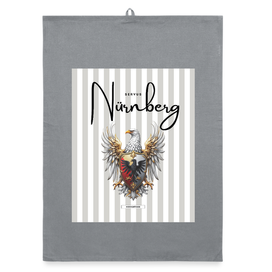 CITY NÜRNBERG Organic Geschirrtuch / Stoffserviette - Grau