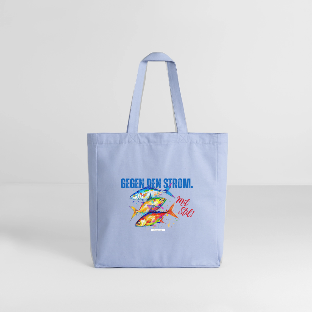 Große Shopping Bag "Gegen den Strom. Mit Stil!" #166 - Sky