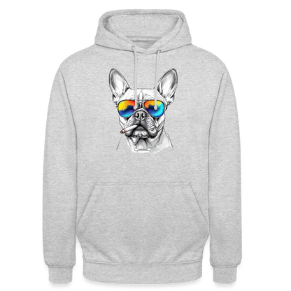 DOG ROYAL #5 Unisex Hoodie - Hellgrau meliert