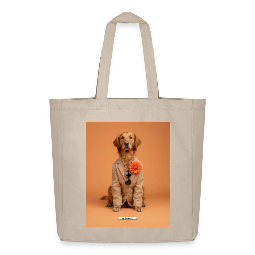 Große Shopping Bag Styled Dogs – Golden Retriever - Cremebeige