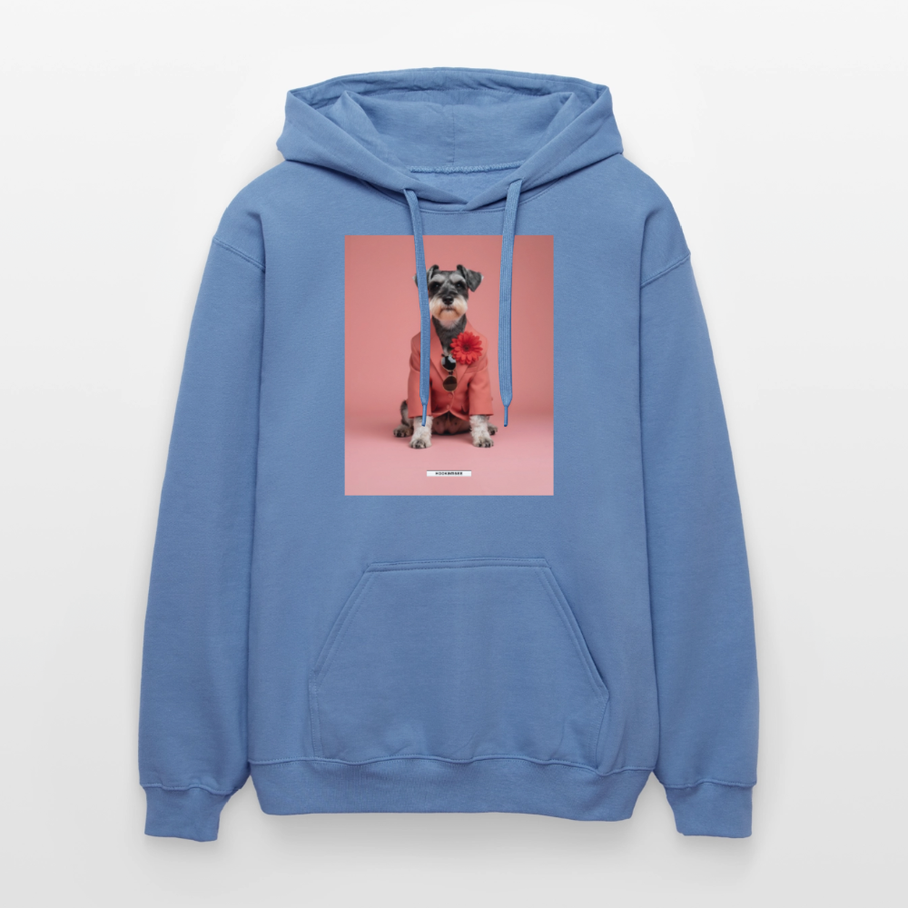 Hoodie „Styled Dogs – Schnauzer" - Carolina Blue