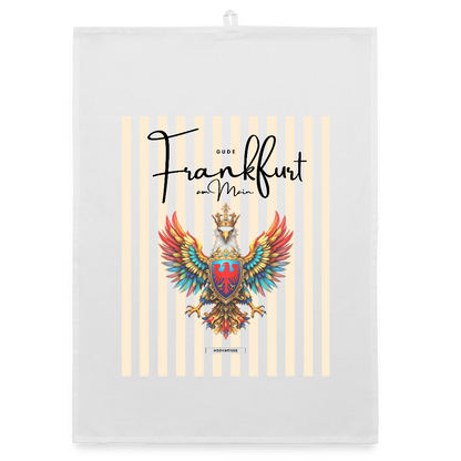 CITY FRANKFURT AM MAIN Organic Geschirrtuch / Stoffserviette - Weiß