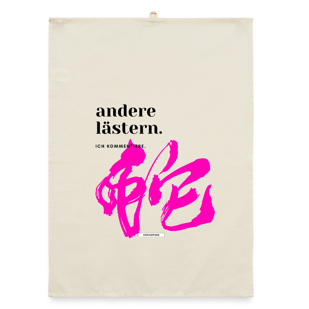 TRUE TALK #8 Organic Geschirrtuch / Stoffserviette - Natur