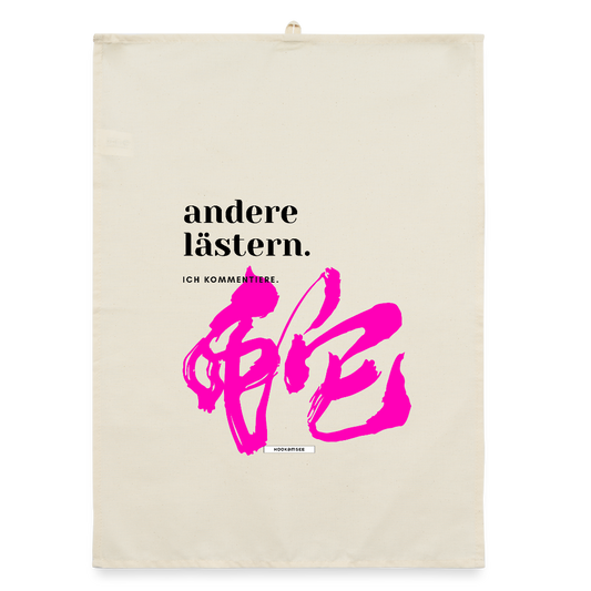 TRUE TALK #8 Organic Geschirrtuch / Stoffserviette - Natur