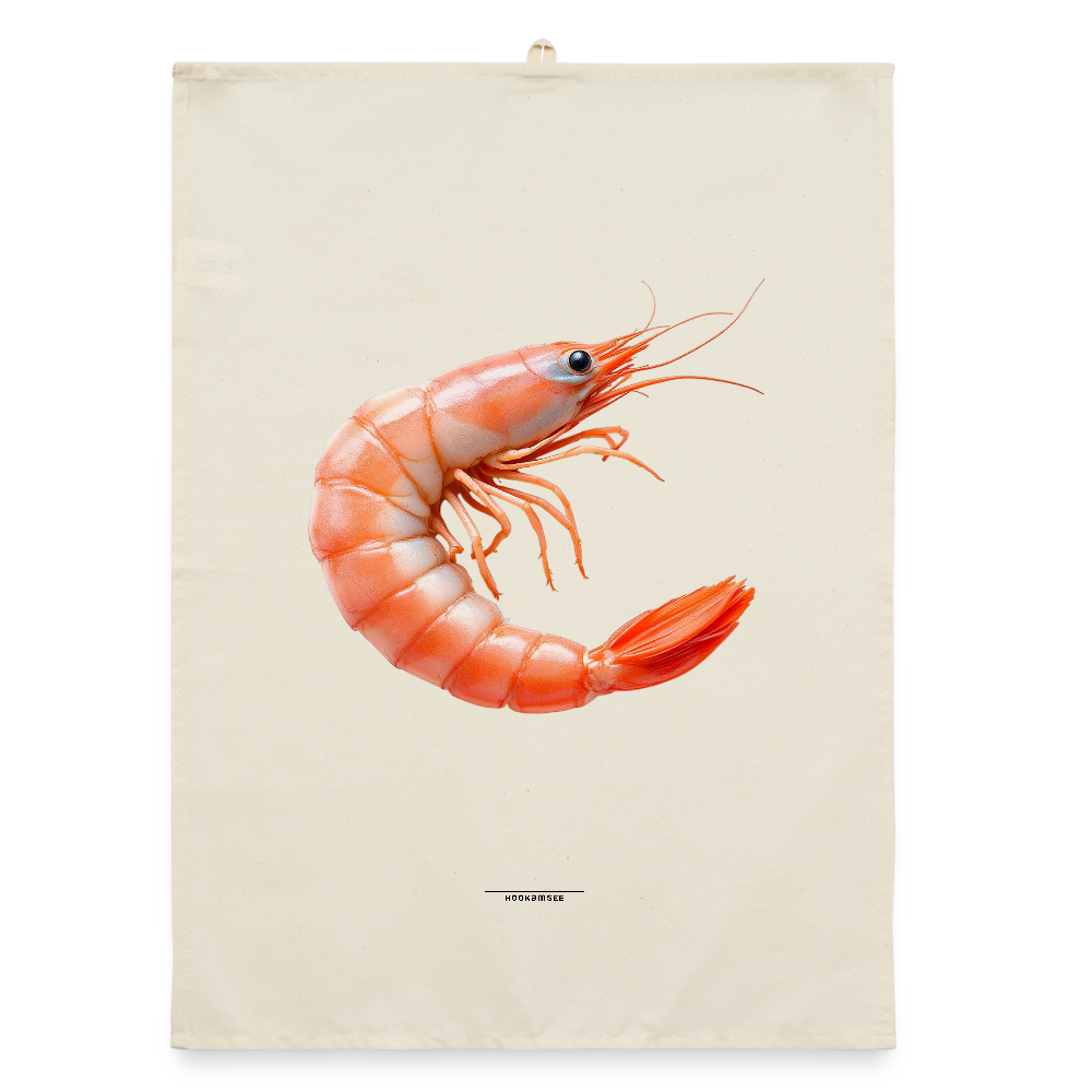 AQUA SHRIMP CORAL Organic Geschirrtuch / Stoffserviette - Natur