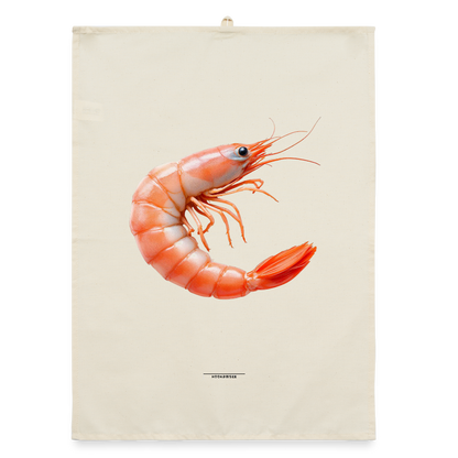 AQUA SHRIMP CORAL Organic Geschirrtuch / Stoffserviette - Natur