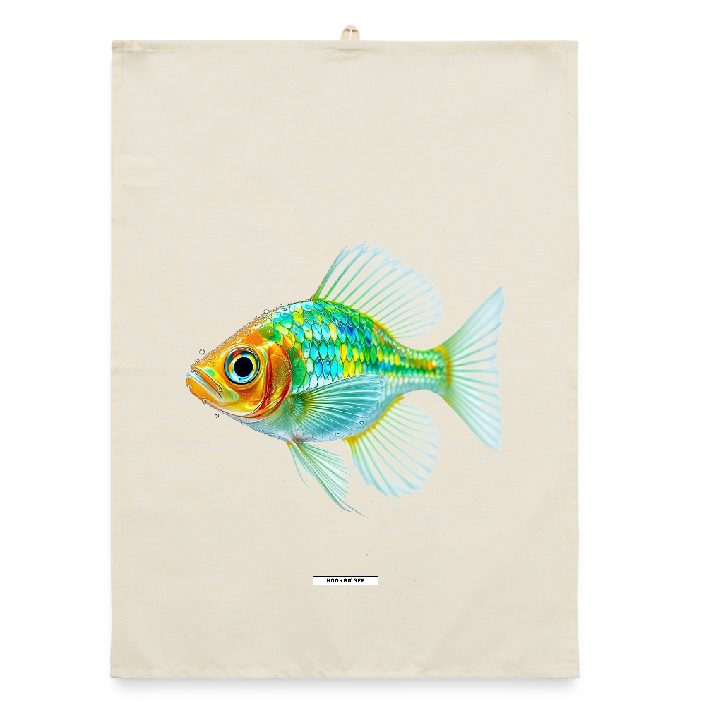 AQUA LIME REEF Organic Geschirrtuch / Stoffserviette - Natur