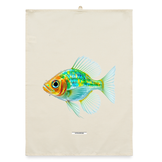 AQUA LIME REEF Organic Geschirrtuch / Stoffserviette - Natur