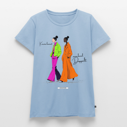 Shirt Karma kommt manchmal doppelt. - Hellblau