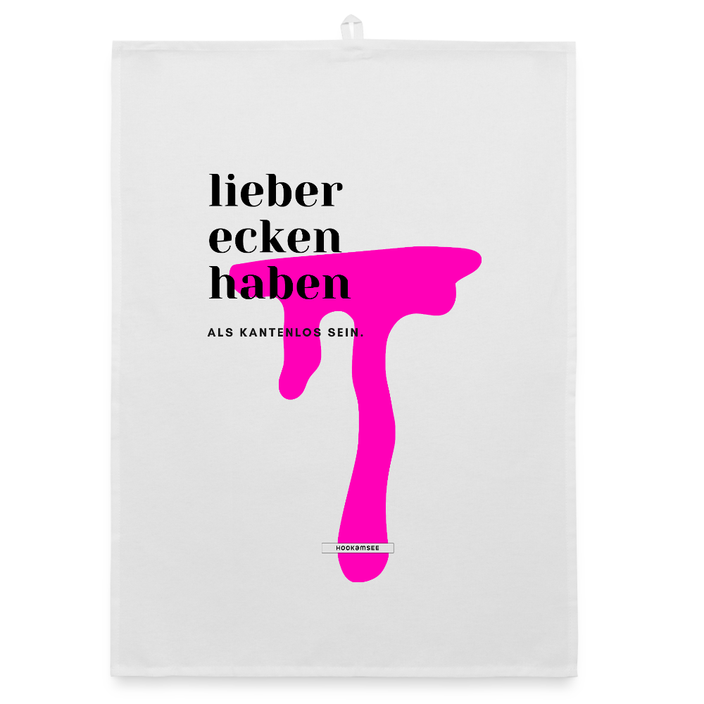 TRUE TALK #12 Organic Geschirrtuch / Stoffserviette - Weiß