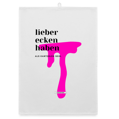 TRUE TALK #12 Organic Geschirrtuch / Stoffserviette - Weiß