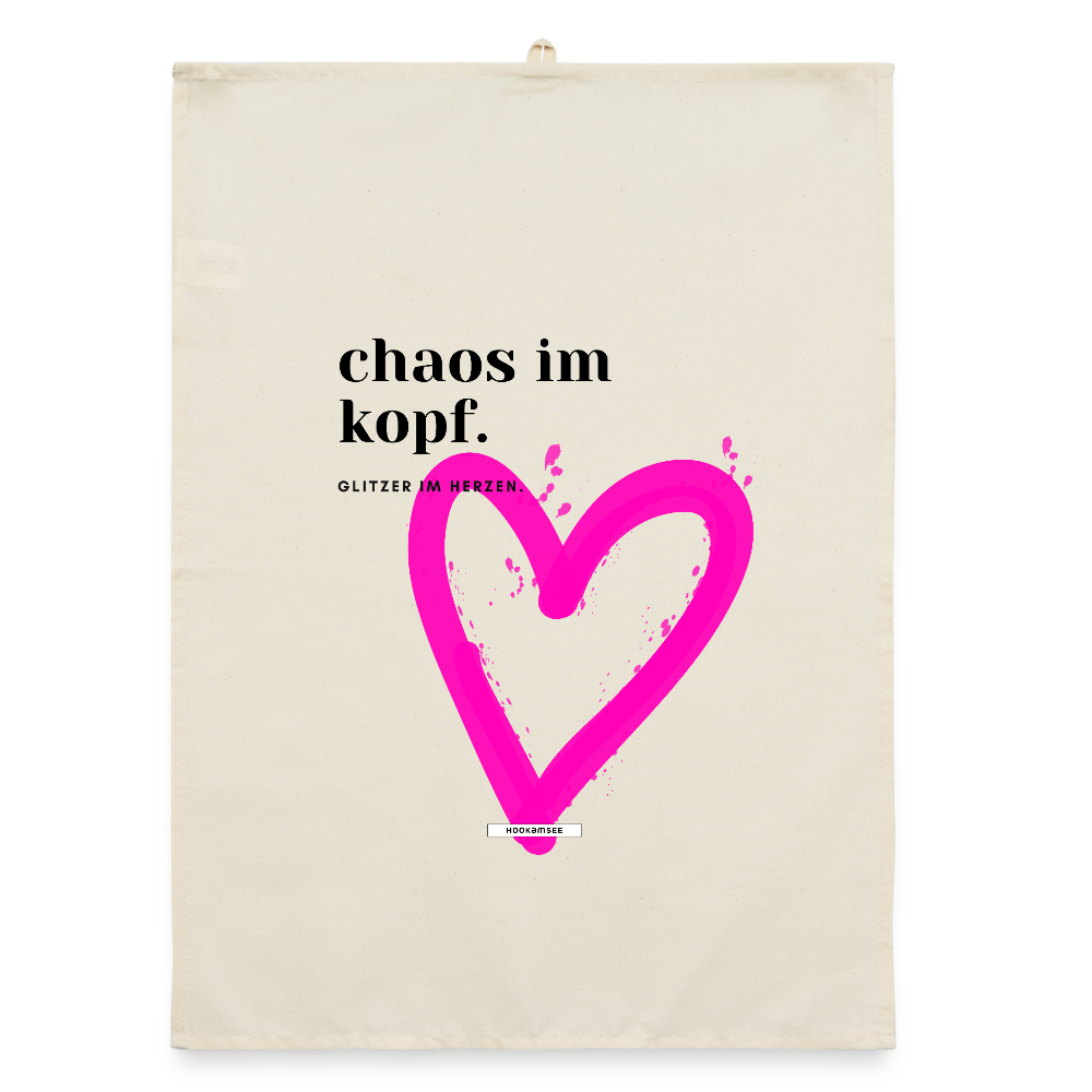 TRUE TALK #3 Organic Geschirrtuch / Stoffserviette - Natur