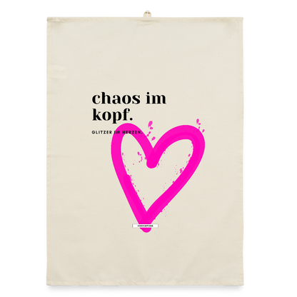 TRUE TALK #3 Organic Geschirrtuch / Stoffserviette - Natur