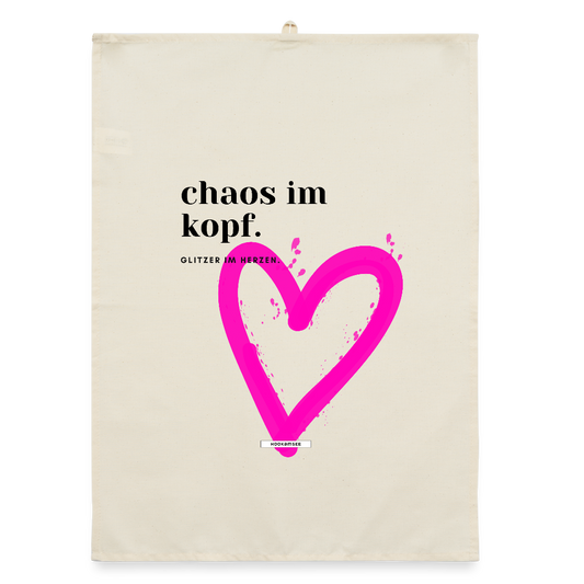 TRUE TALK #3 Organic Geschirrtuch / Stoffserviette - Natur