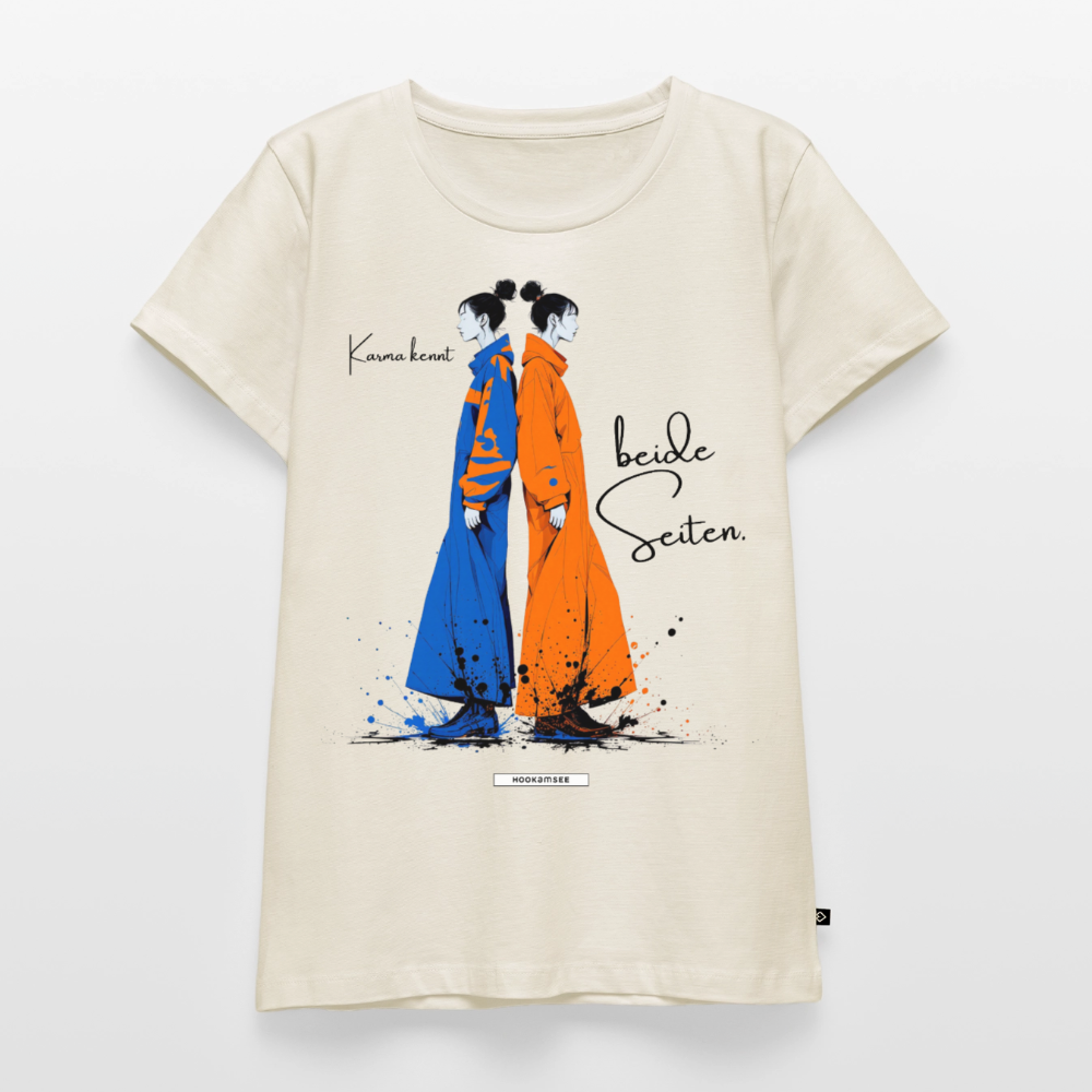 Shirt Karma kennt beide Seiten. - Naturweiß
