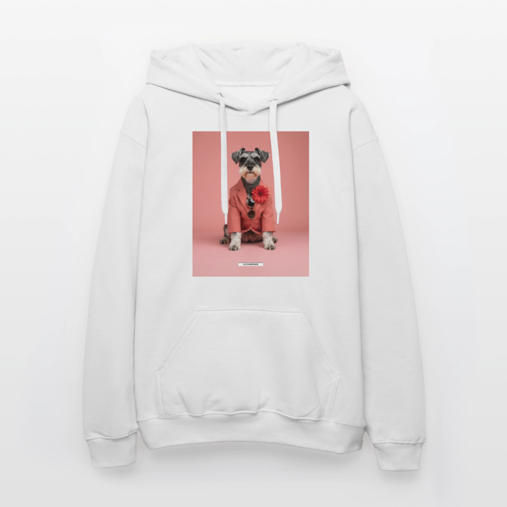 Hoodie „Styled Dogs – Schnauzer" - Weiß