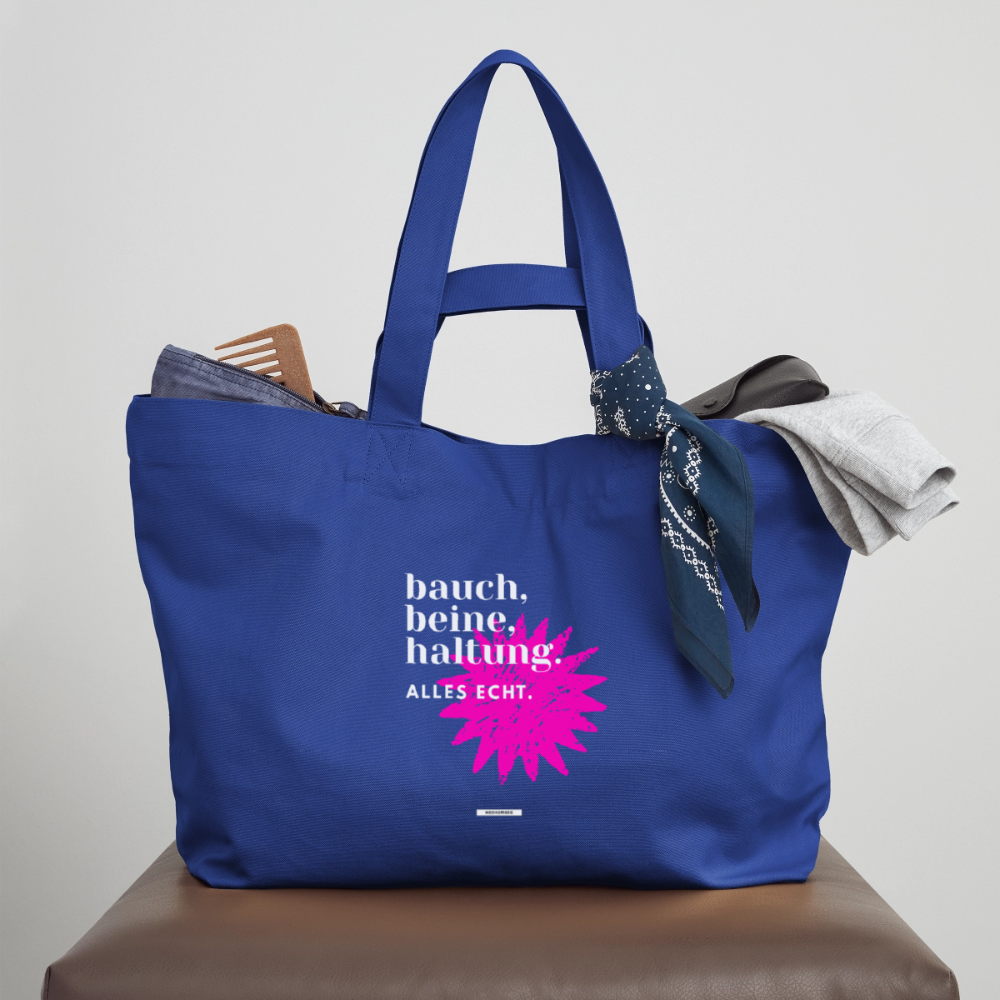 Große Shopping Bag True Talk „Bauch. Beine. Haltung“ #160 - Dunkelblau