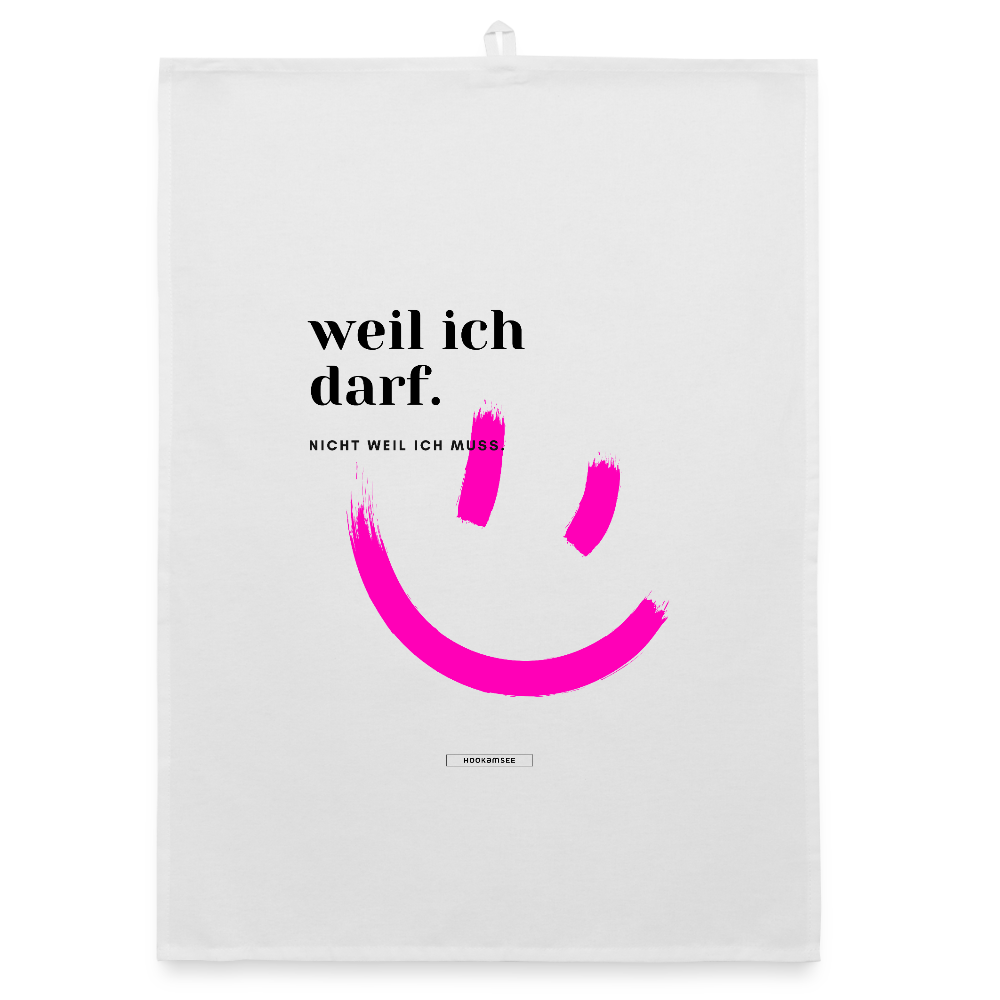 TRUE TALK #17 Organic Geschirrtuch / Stoffserviette - Weiß