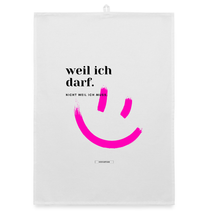 TRUE TALK #17 Organic Geschirrtuch / Stoffserviette - Weiß