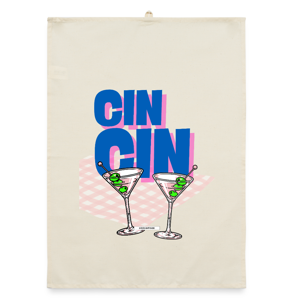 KITCHEN VIBES CIN CIN Organic Geschirrtuch / Stoffserviette - Natur