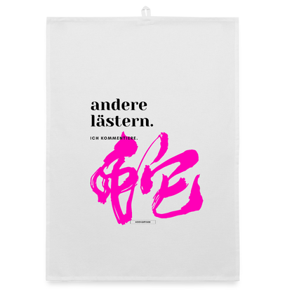 TRUE TALK #8 Organic Geschirrtuch / Stoffserviette - Weiß