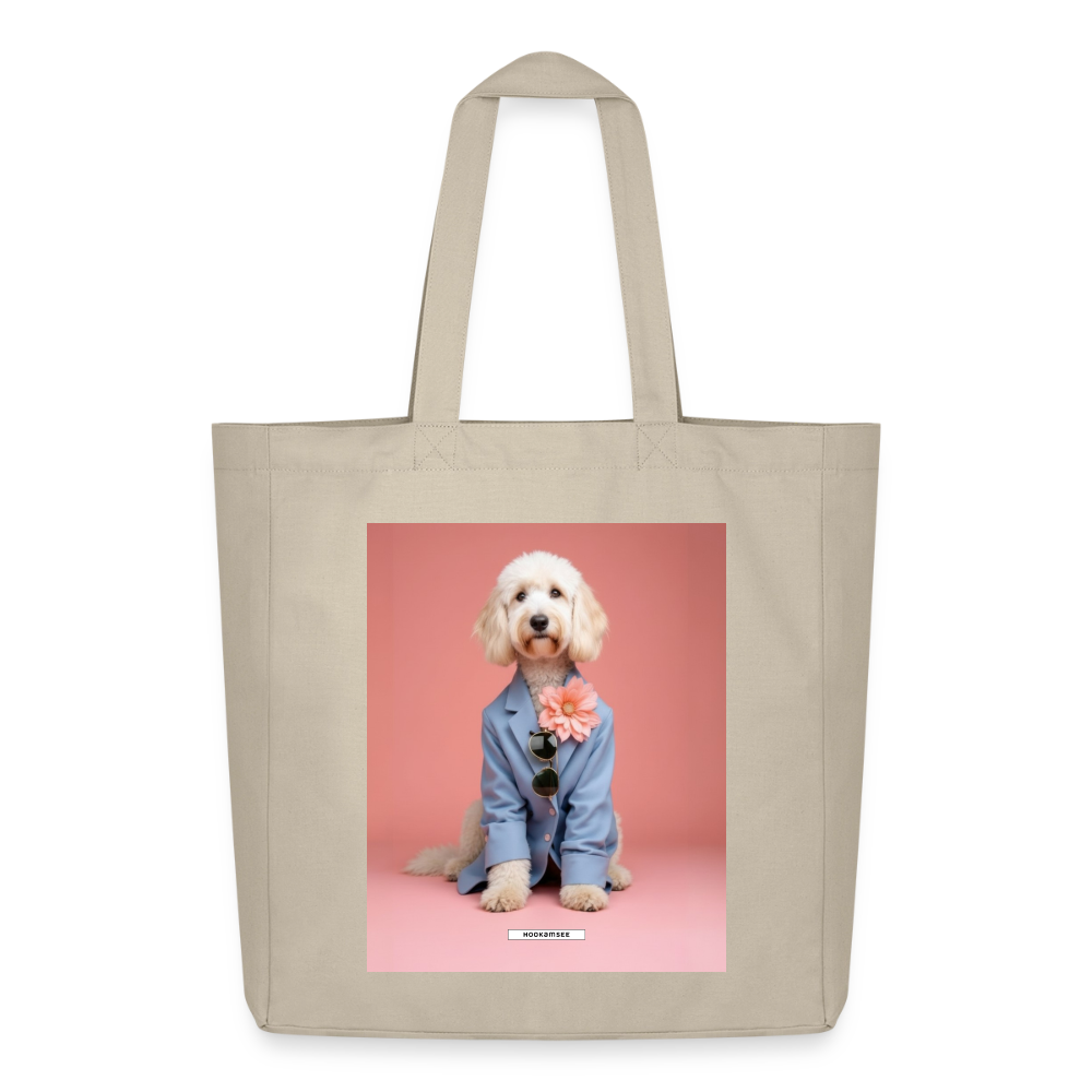 Große Shopping Bag „Styled Dogs – Goldendoodle“ #170 - Cremebeige