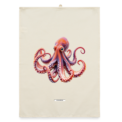 AQUA SUNSET OCTOPUS Organic Geschirrtuch / Stoffserviette - Natur
