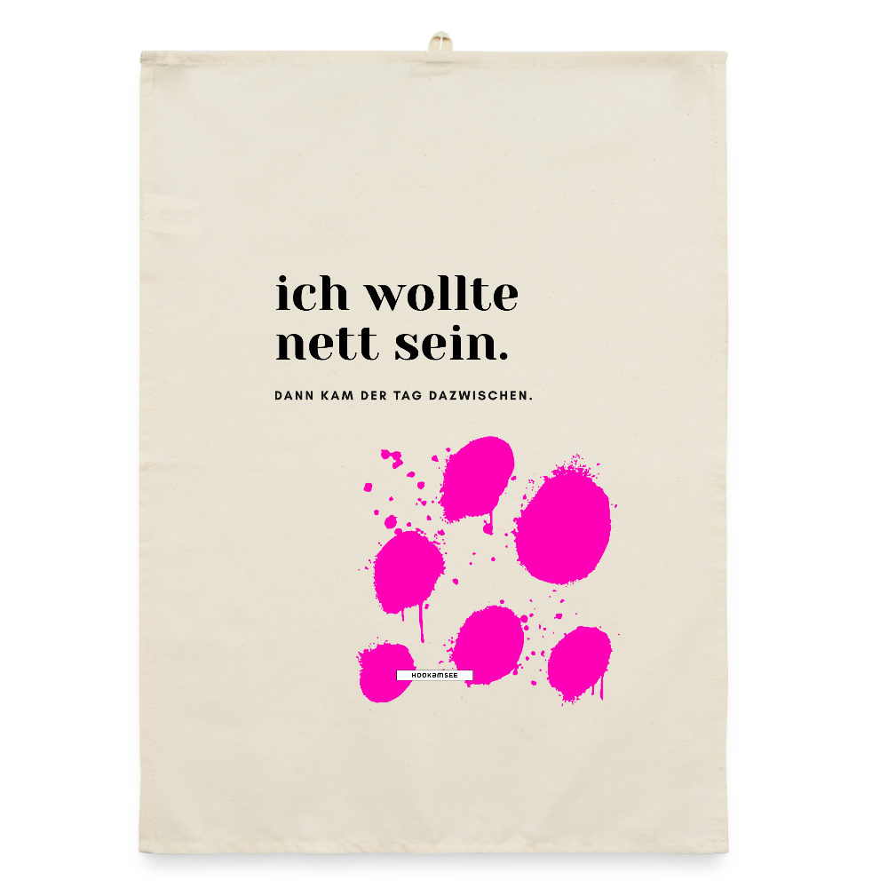 TRUE TALK #6 Organic Geschirrtuch / Stoffserviette - Natur