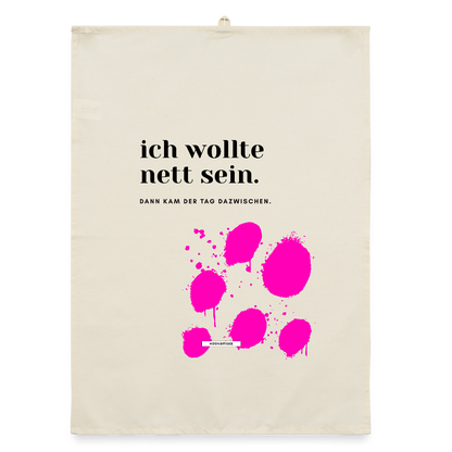 TRUE TALK #6 Organic Geschirrtuch / Stoffserviette - Natur